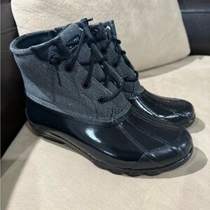 Sperry Gulf Black Sparkle Boots